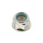 鉄/三価ホワイト フニロンナット (細目) M12 (太さ=12mm)用 <ピッチ:1.25> 【 バラ売り ： 2個入り 】