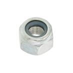 鉄/三価ホワイト ナイロンナット (細目) M16 (太さ=16mm)用 <ピッチ:1.5> 【 バラ売り ： 2個入り 】