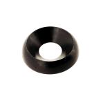 ステンレス(黒染め) ローゼットワッシャー M6 (太さ=6mm)用　【 バラ売り ： 2個入り 】