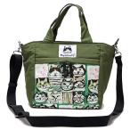 ショッピングマンハッタナーズ マンハッタナーズ アベニュー 2ＷＡＹバッグ 「紋様猫顔」 71-2475-KAK 小さめ 猫グッズ 猫雑貨