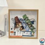  билет держатель ...... билет Shadow box приключения архив из дерева .. мысль . коллекция поверхность белый фоторамка место хранения bo