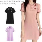  One-piece короткий рукав Polo One-piece женский весна .. . Heart one отметка тонкий Golf юбка лето осень Polo воротник модный одежда для гольфа simp новый продукт 