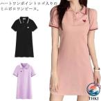  One-piece короткий рукав Polo One-piece женский весна .. . Heart one отметка тонкий Golf юбка лето осень Polo воротник модный Polo One-piece одежда для гольфа 
