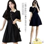  One-piece короткий рукав Polo One-piece женский Mini Mrs. спорт колени сверху длина A линия рубашка-поло One-piece flair Golf одежда chuni