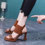 スクエアトゥハイヒールサンダル スクエアトゥ サンダル ハイヒールサンダル 感動人生 レディース 歩きやすい 履きやすい カジュアル 通勤 通学 春夏 秋冬