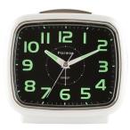 FORMIA(フォルミア)目覚まし時計 蓄光目覚まし時計 スヌーズ機能【HT-A015W-WH】プチプラ