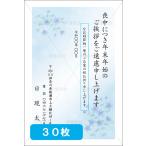 喪中はがき印刷 年賀欠礼 私製 官製 普通郵便 校正あり 選べる挨拶文・書体 デザイン６　30枚 【M-06】