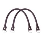 かばん 持ち手 本革 かばん取っ手 D菅付き 取っ手着脱可能 手芸用持ち手 ビジネスバッグ修理用 補修用持ち手 本革 牛革 交換用持ち手 (