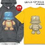 LA шляпа Bear - передний и задний (до и после) принт { мужской сам произведение . собственное производство принт передний и задний (до и после) принт оригинал принт большой принт футболка long T Parker подарок 