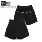 ニュー エラ NEW ERA Women's ショートパンツ ブラック × ホワイト ゴルフ レディース ボトムス 半ズボン [AA]