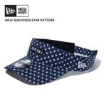 ショッピングサンバイザー ニューエラ NEW ERA サンバイザー Star Pattern ネイビー ゴルフ バイザー 帽子