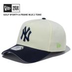 ニュー エラ NEW ERA 9FORTY A-Frame MLB 2-Tone ニューヨーク・ヤンキース クロームホワイト/ネイビー ゴルフ キャップ 帽子  [BB]