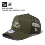 ニュー エラ NEW ERA 9FORTY A-Frame トラッカー Triangle Woods Logo モス メッシュ キャップ 帽子