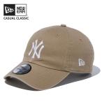 ニューエラ メンズ キャップ 帽子 レディース NEW ERA カジュアルクラシック ニューヨーク・ヤンキース カーキ × ホワイト 野球帽 14524766