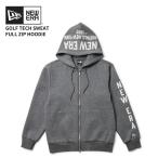ニューエラ メンズ ゴルフウエア パーカー トップス NEW ERA テックスウェット フルジップフーディー グレー 14669839