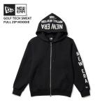 ニューエラ メンズ ゴルフウエア パーカー トップス NEW ERA テックスウェット フルジップフーディー ブラック 14669840