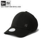 ショッピングmetal ニューエラ ゴルフキャップ メンズ レディース 帽子 NEW ERA メタルロゴ 9FORTY Mini Metal Logo ニューヨーク・ヤンキース ブラック 14747127