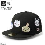 ショッピングAll ニューエラ ちいかわ キャップ レディース 59FIFTY キャラALL OVER ブラック 帽子 キャップ 14864521