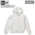 ニューエラ メンズ ゴルフウエア スウェットパーカー NEW ERA  テック スウェット フルジップ フーディー Emboss Logo オートミール パーカー トップス 15129441