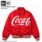 ニューエラ ナイロン スタジャン メンズ  NEW ERA ナイロン バーシティジャケット Coca-Cola コカ・コーラ スカーレット アウター 15154965