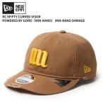 ニューエラ メンズ ミンナノ コラボキャップ レディース NEW ERA RC 9FIFTY Curved Visor Powered by GORO（MIN-NANO） MIN-NANO Damage ブラウン 帽子 15175390