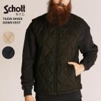 ショット×タイオン メンズ ダウンベスト Schott x TAION INNER DOWN VEST インナーダウン 7825253002