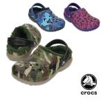 ショッピングクロックス キッズ クロックス CROCS クラシック ラインド グラフィック クロッグ キッズ classic lined graphic clog kids サンダル