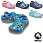 クロックス CROCS クラシック プリンテッド ラインド クロッグ キッズ classic printed lined clog kids サンダル ベビー & キッズ 子供用