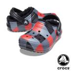 ショッピングクロックス キッズ クロックス CROCS クラシック ラインド プラッド クロッグ キッズ classic lined plaid clog kids サンダル 秋冬【ベビー キッズ 子供用】[AA]