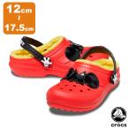  Crocs CROCS Classic la Индия Disney Mickey Mouse сабо to гонг -classic lined Disney Mickey Mouse clog t Kids сандалии боа 