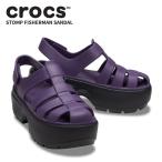 クロックス サンダル CROCS ストンプ フィッシャーマンサンダル stomp fisherman sandal メンズ レディース男女兼用 厚底