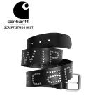 【並行輸入】カーハート ダブリューアイピー メンズ レザー ベルト Carhartt WIP スクリプト スタッズ ベルト ベルト 小物 i034422