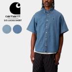 【並行輸入】カーハート ダブリューアイピー メンズ デニムシャツ 半袖シャツ Carhartt WIP ショートスリーブルーカスシャツ アメカジ カジュアル i034575