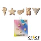 ショッピングジビッツ クロックス CROCS ジビッツ jibbitz ゴールド アイコン 5個パック gold icons 5pk シューズアクセサリー お菓子 クマ [小物]