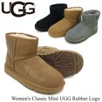 ショッピングugg アグ UGG ウィメンズ クラシック ミニ UGG ラバー ロゴ Women's Classic Mini UGG Rubber Logo ムートンブーツ[CC]