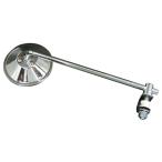 ４ｉｎ　ロングステムラウンドミラー　クランプ付き　クローム