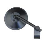 ４ｉｎ　ショートステムラウンドミラー　クランプ付き　ブラック