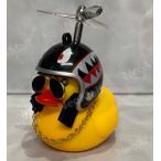 ヘルメット アヒル サングラス ネックレス 光るアヒル ちょいワルアヒル アヒル シャーク 自転車 バイク 車に プロペラ 付き