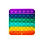 ショッピングプッシュポップ プッシュポップ ストレス解消 グッズ カラフル 正方形 プッシュポップバブル ストレス発散 知育玩具 スクイーズ玩具