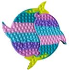 プッシュポップ ストレス解消 グッズ カラフル イルカ プッシュ ポップバブル 知育玩具 スクイーズ玩具