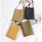 レディース バッグ スマホポーチ ショルダーバッグ ポシェット ミニバッグ 縦型 スリム ボディバッグ 全7色