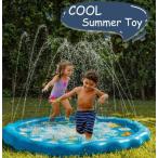 ショッピングプールマット 家庭用 噴水マット 直径170cm 水遊び ビニールプール アウトドア 夏 プールマット 子供 キッズ