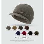 ツバ付 ニットキャップ ニット帽   帽子 アウトドア メンズ  レディース 男性用 女性用  n895