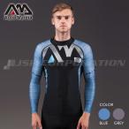 ラッシュガード メンズ 長袖 DIVISION AQUA MARINA（アクアマリーナ） ジム プール 海 UVカット 水着 速乾 紫外線対策 マリンスポーツ スポーツウェア 水泳