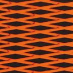 HYDRO-TURF(ハイドロターフ) ツートン汎用トラクションマット（テープ付き） カットダイヤ BLACK/ORANGE