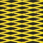HYDRO-TURF(ハイドロターフ) ツートン汎用トラクションマット（テープ付き） カットダイヤ BLACK/YELLOW