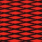 HYDRO-TURF(ハイドロターフ) ツートン汎用トラクションマット（テープ付き） カットダイヤ RED/BLACK