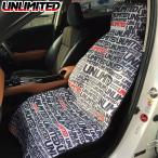 UNLIMITED(アンリミテッド) UNLIMITEDカーフロントシートカバー ロゴ