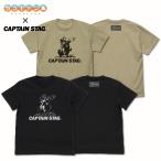 ショッピングキャプテンスタッグ 2026/04発売 [グッズ]/『ゆるキャン△』 ×キャプテンスタッグ Tシャツ ブラック / M【コスパ】