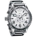《新品未使用》ニクソン NIXON 腕時計 クロノグラフA083-100 シルバー ホワイト